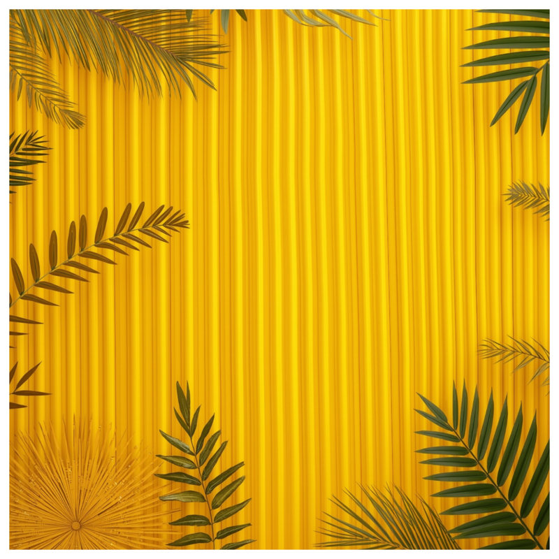 Coussins décoratifs jaunes à rayures verticales, 26 x 26 pouces