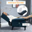 Canapé de massage inclinable avec fonction chauffante, télécommande, bleu-1530324382