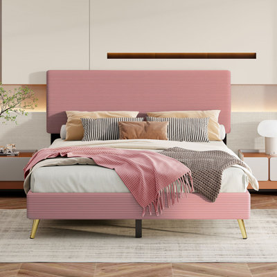 Mayar Upholstered Platform Bed -  Everly Quinn, D14C97B66A3547CCA03893DE37DAE080