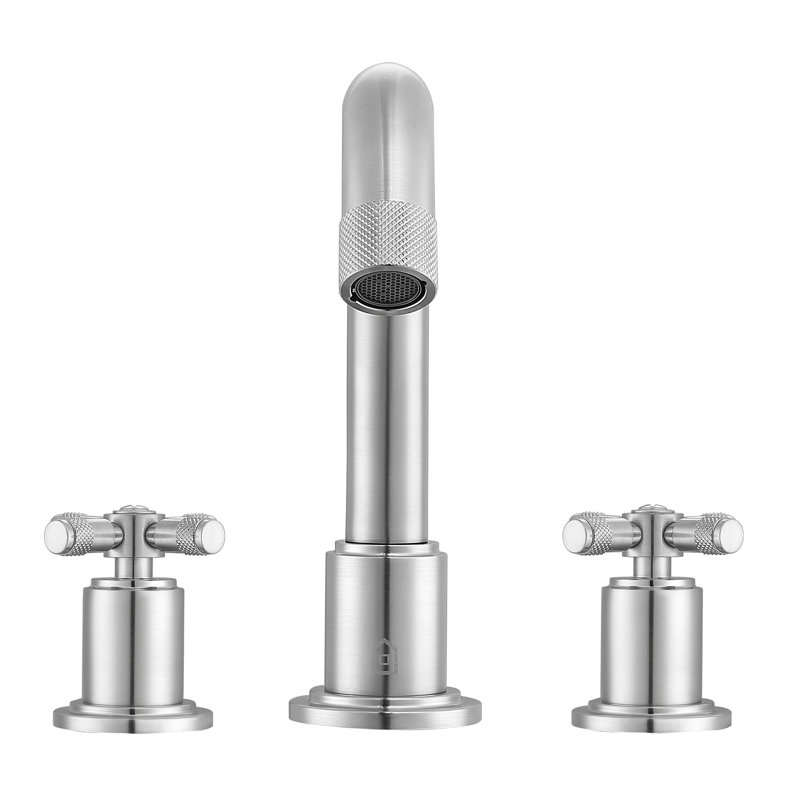 Widespread 2-handle Bathroom Faucet, Brushed Nickel