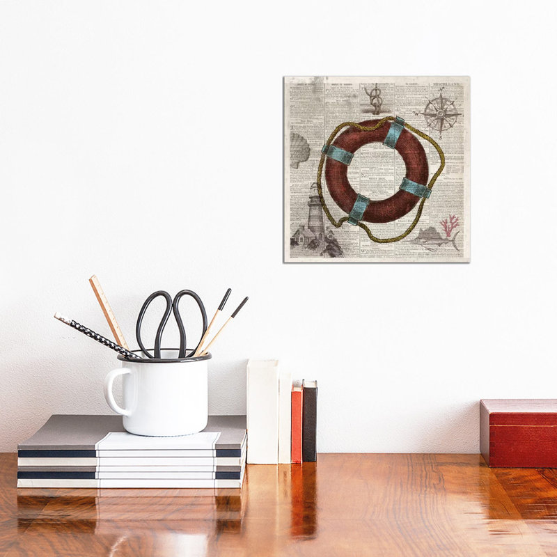 Nautical Collection IV by Drako Fontaine - Wrapped Canvas Gallery-Wrapped Canvas Giclée, 30.48 cm H x 30.48 cm W