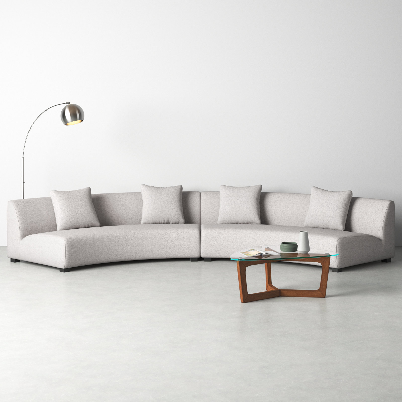 Aileen Modular Upholstered Sectional, Knoll Sand