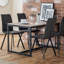 Criss Metal Base Dining Table-59794294