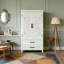 Armoire de rangement blanche 27 po