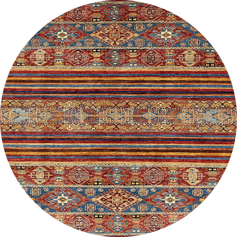 Abstract Indoor Rug, Round 3'