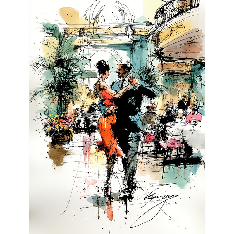 «Dance of Grace», art mural sur toile tendue