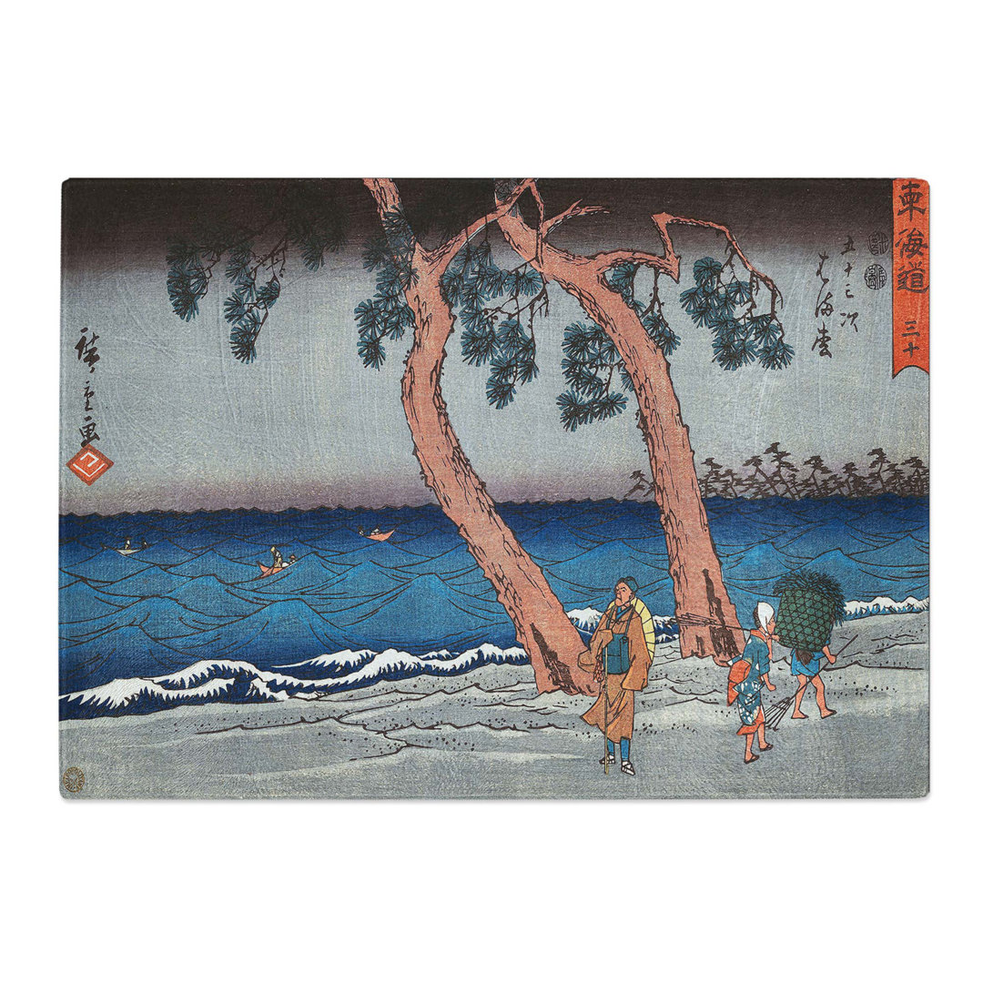 Tempered Glass Hamamatsu by Utagawa Hiroshige Chopping Board
