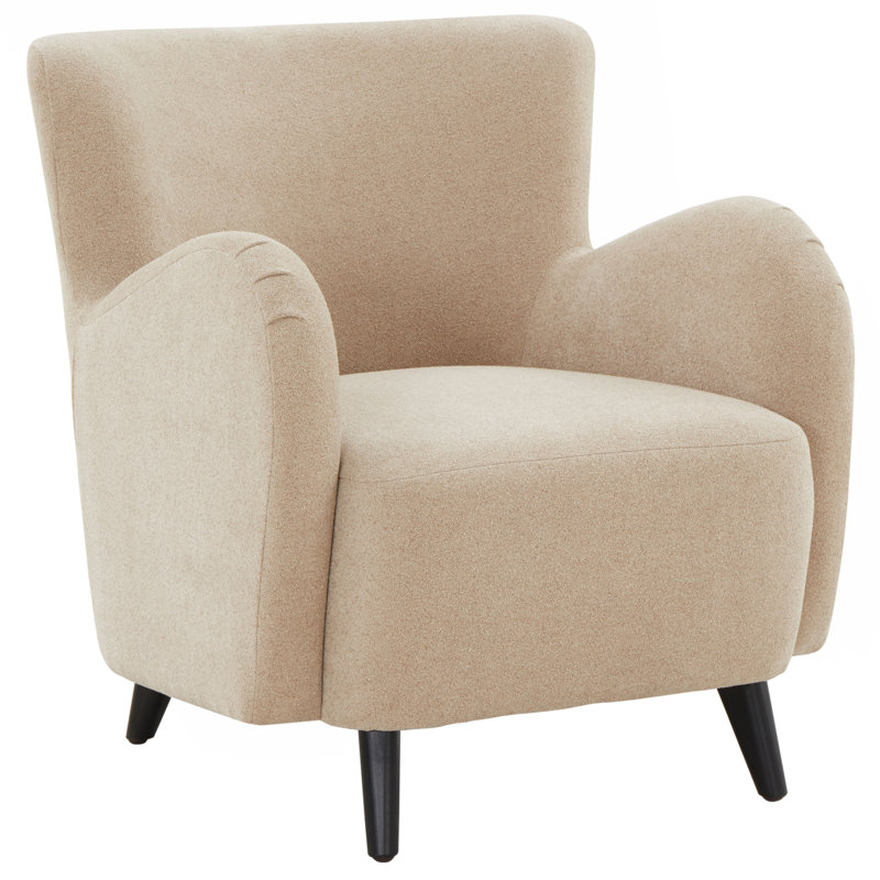 Fauteuil Bowie, Brun clair bouclé