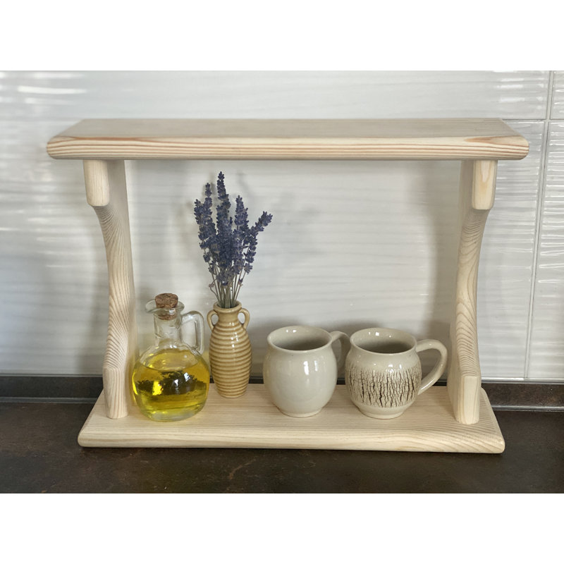 Freestanding Wood Spice Rack