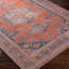 Burnt Orange Traditional Washable Rug, Bordered Rug For Living Room, Dining Room, Bedroom-286448352
