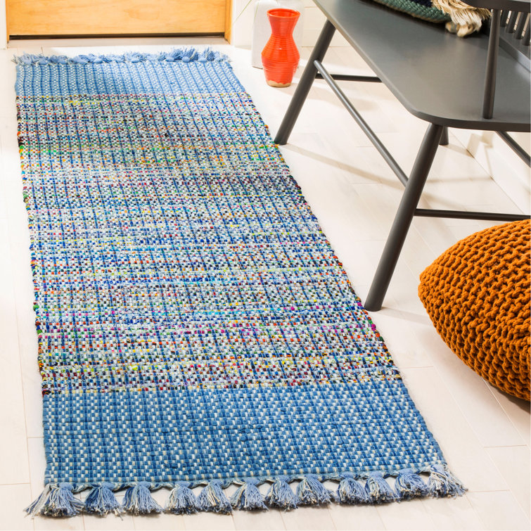Ekaterina Hand Woven Cotton Abstract Rug