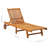 Floranne 80" Long Acacia Single chaise with Cushions-848329699