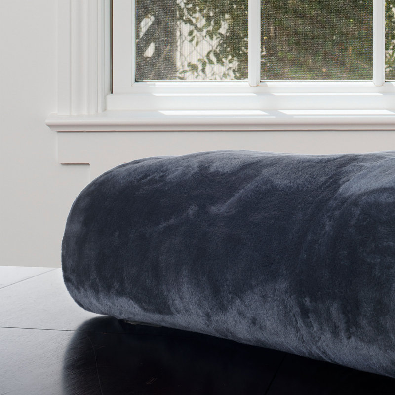 Jeté en fausse fourrure - Literie surdimensionnée 91 x 81 lavable à la machine - Couverture lourde de style vison 7,8 lb pour lit ou canapé par Lavish Home