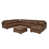 Simili cuir brun foncé est en rupture de stock