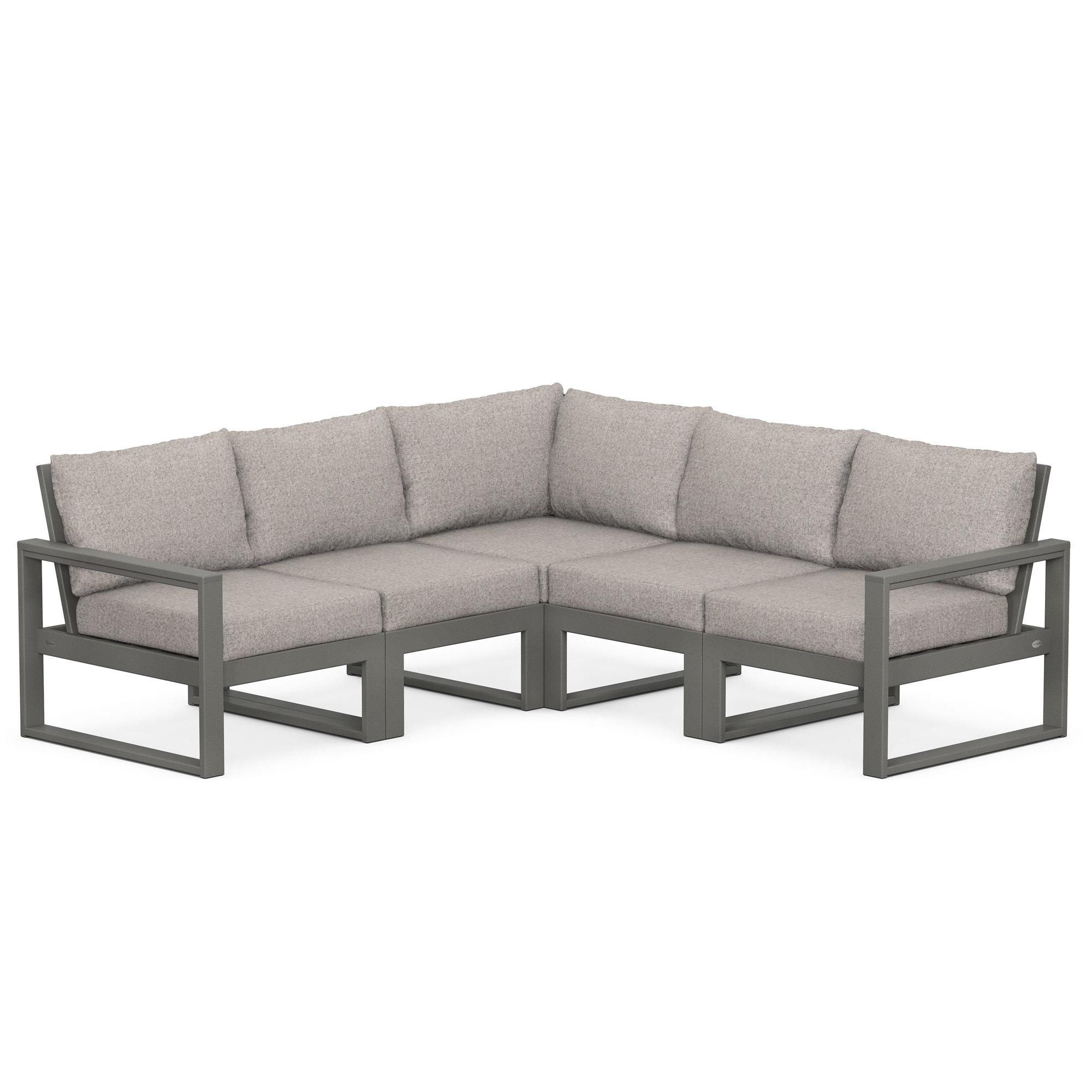 EDGE 5 - Person Seating Group with Cushions, Sand, Cast Ash