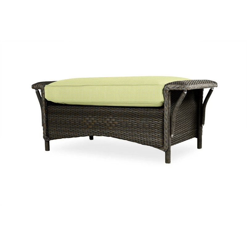 Nantucket Outdoor Ottoman, Beach Natural, Mink