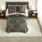 Luxurious King Bedding Sets, Polyester Comforter With Damask Design For Home