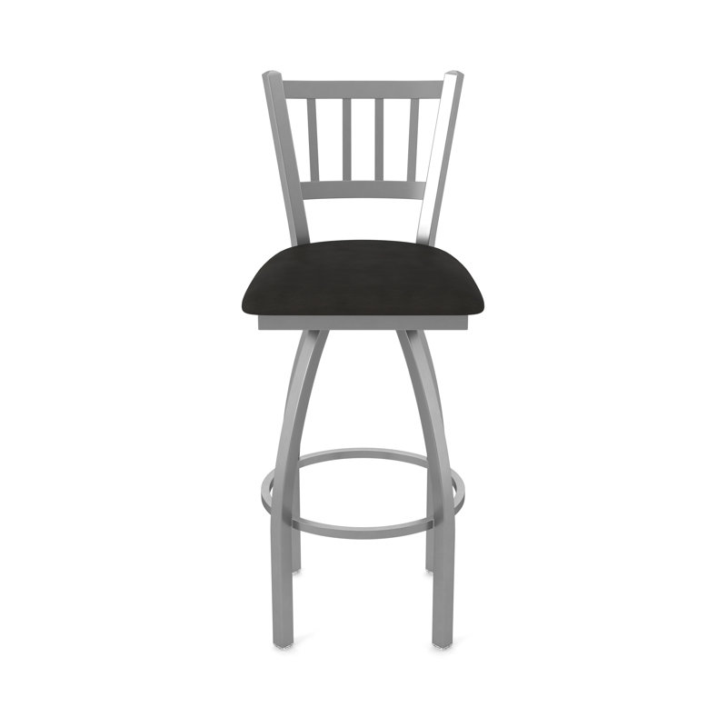 Tabouret pivotant 810 Contessa, Vinyle - espresso Canter, Acier inoxydable, Très grand (siège d'une hauteur de 36 po)