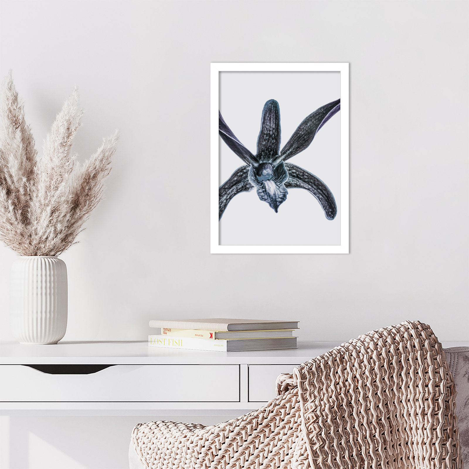 Parkerfield "Orchid" Print by Shot by Clint, White, 17" H x 13" W