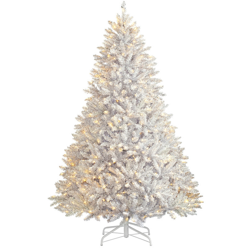 Lighted Artificial Fir Christmas Tree, 182.88cm H x 116.84cm W x 116.84cm D