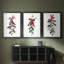 Art de Noël des Fêtes de Noël - Impression sur mesure encadrée de qualité supérieure - 3 pièces-1072762005-1072762007