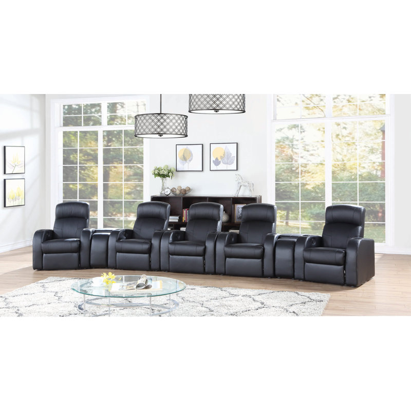 Fauteuil inclinable rembourré Theatre en noir