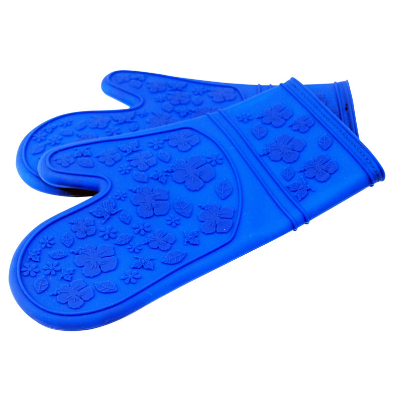 LCM Home Fashions Oven Mitt Set, Blue