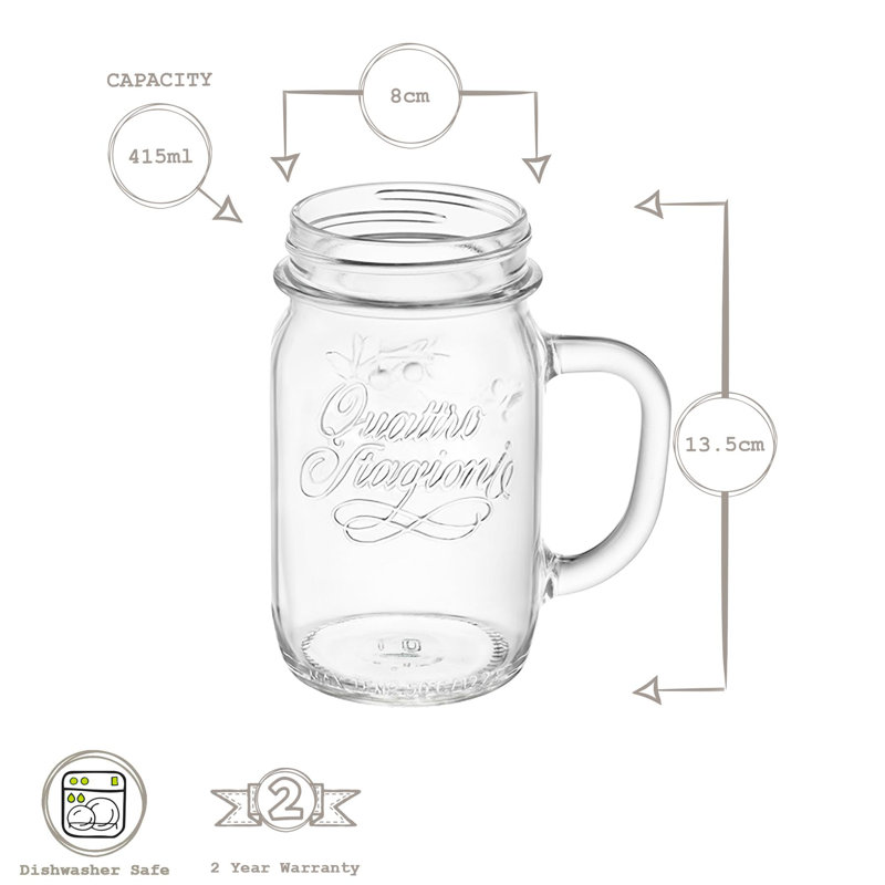 Quattro Stagioni Mason Jars - 415ml