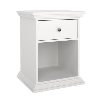 North Nightstand 1 Drawer and Open Storage by Winston Porter
