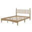 Lit plateforme en bois avec tête de lit en forme de gourde, lit plateforme de style rétro avec support à lattes en bois