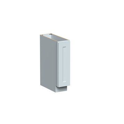 DL Cabinetry (prêt à assembler) Armoire de base à porte simple pleine hauteur de style Shaker l09 po x H 34,5 po x P 24 po - gris tourterelle