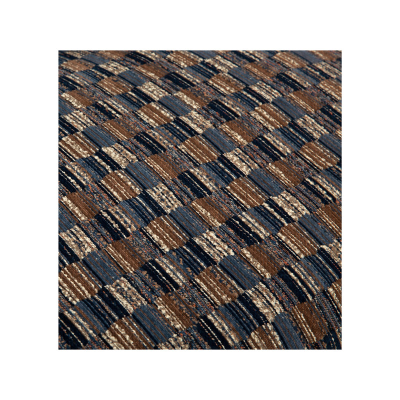 Repose-pieds Dewey bleu marine et brun, Marine