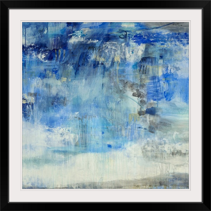 «Glensperth Summer Storm» par Jill Martin, reproduction d'art, Cadre noir, H 32 po x l 32 po x P 1 po