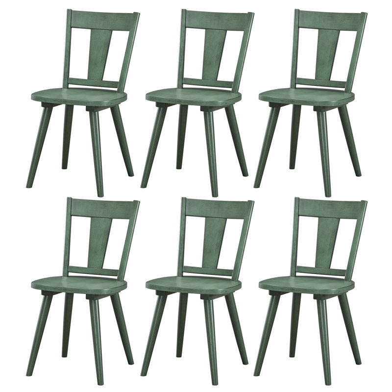 Chaises de salle à manger 17 po, Vert, 6