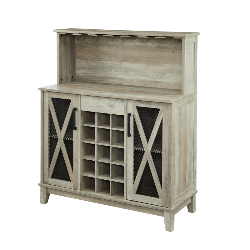 38.4'' Bar Cabinet, Grey Wash