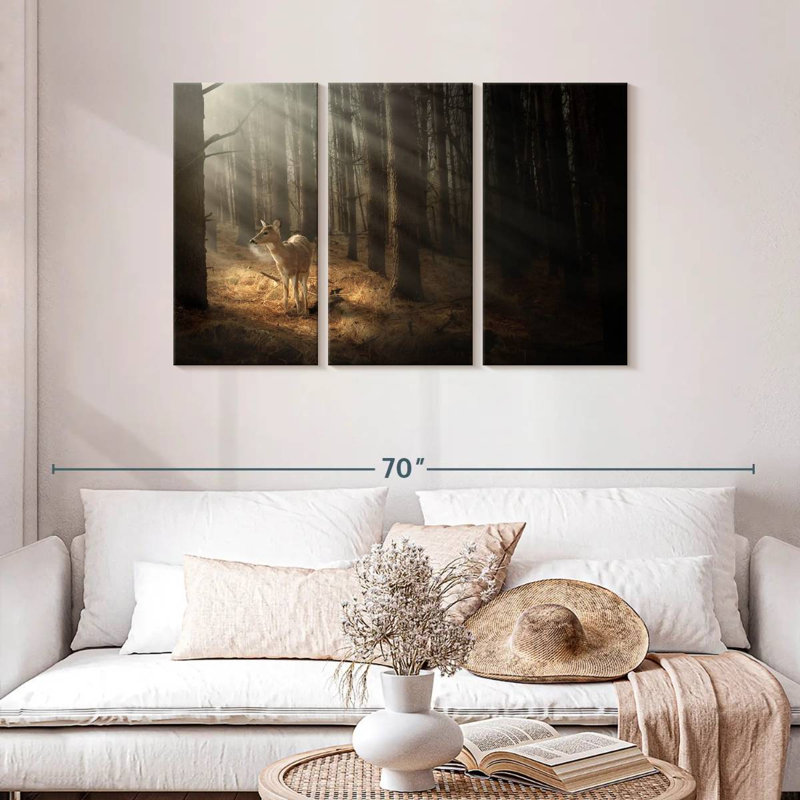 Forest Deer, 28" H x 45" W