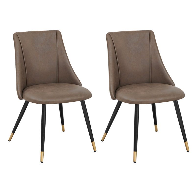 Hertfordshire 47cm H Upholstered Dining Chair, Vintage Brown