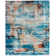 Abstract Area Rug in Blue