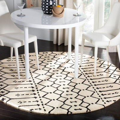 Griffiths Hand Tufted Wool Geometric Rug