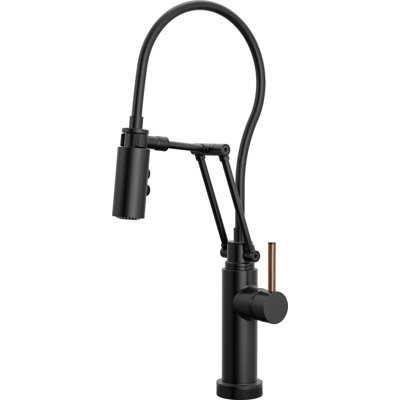 Odin® Articulating Kitchen Faucet With Finished Hose