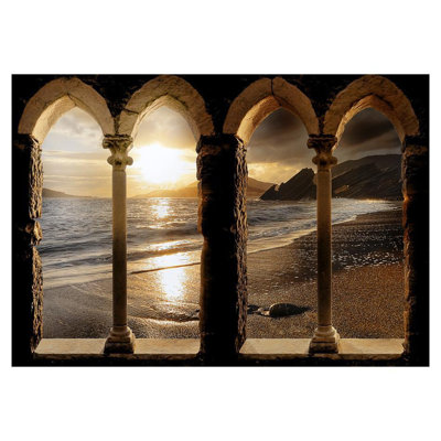Murale Château de Shipton sur la plage