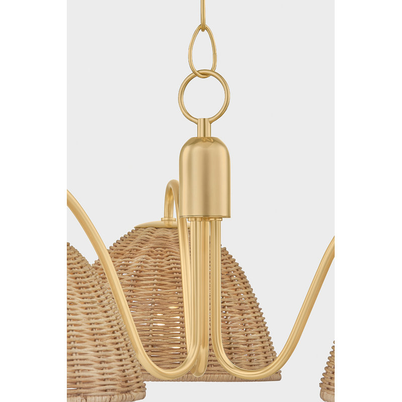Katniss 5-Light Chandelier, H 11,75 po x l 28 po x P 28 po, 3