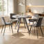 Ensemble de table de salle à manger ronde, table de cuisine moderne avec chaises-95382616-116817782-116817784