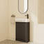 Meuble-lavabo sur pied simple 23 po avec comptoir en céramique-241603019