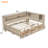 Antique White Milk Full Size Daybed With Storage Options And 3 Drawers, Build For Dependability 3 Design, Color, Long-Term Use-751175811