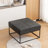Cattibrie Leather Upholstered Square Ottoman-1863847716
