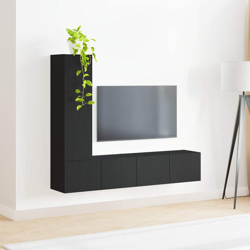 TV Stand for TVs up to 77", Black