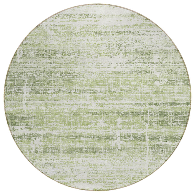 HomeRoots Round Machine Woven Area Rug