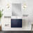 Single Bath Vanity 24 In. W X 22 In. D, Quartz Countertop, 18 In. Mirror And Faucet Set