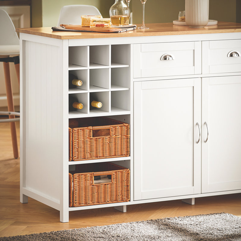 Ayshe Wood Kitchen Island